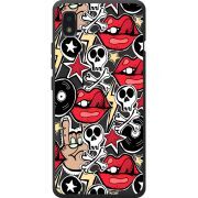 Черный чехол BoxFace ZTE Blade L210 Rock Graffiti