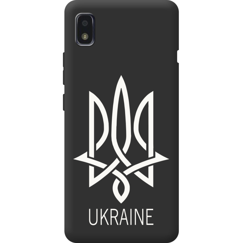 Черный чехол BoxFace ZTE Blade L210 Тризуб монограмма ukraine