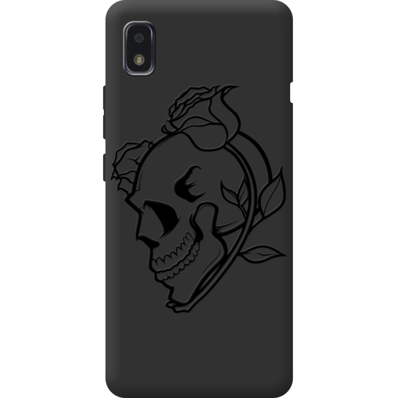 Черный чехол BoxFace ZTE Blade L210 Skull and Roses