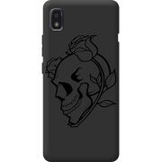 Черный чехол BoxFace ZTE Blade L210 Skull and Roses