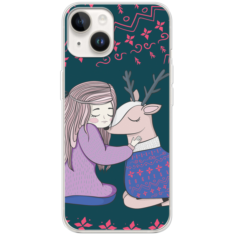 Чехол BoxFace Apple iPhone 14 Girl and deer