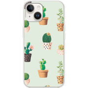 Чехол BoxFace Apple iPhone 14 L-green Cacti