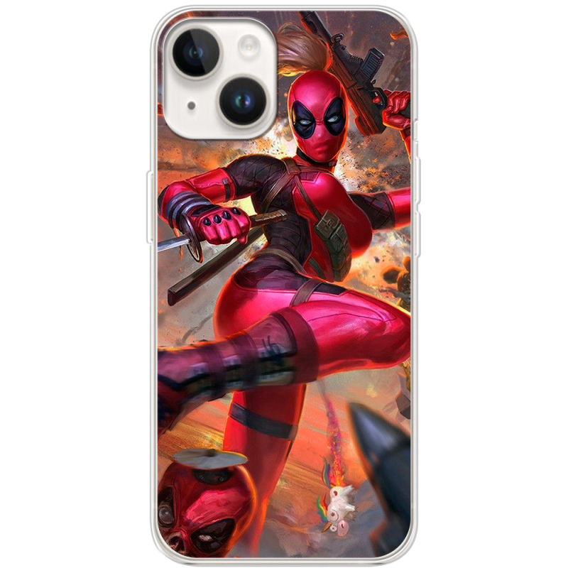 Чехол BoxFace Apple iPhone 14 Woman Deadpool