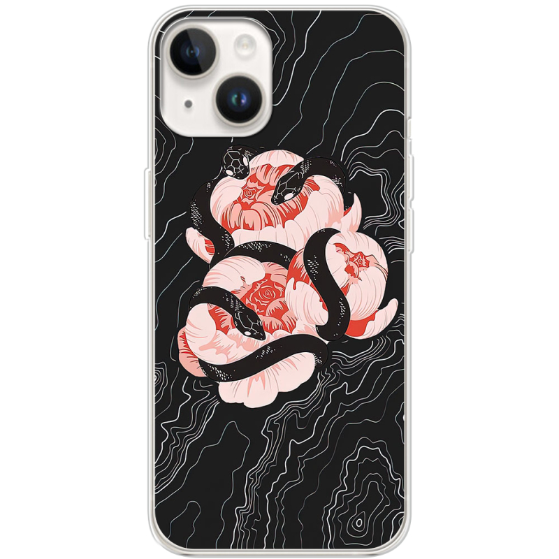 Чехол BoxFace Apple iPhone 14 Snake Rose