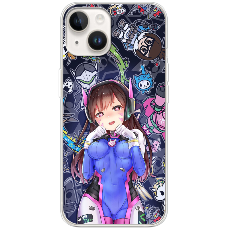 Чехол BoxFace Apple iPhone 14 Overwatch D.VA