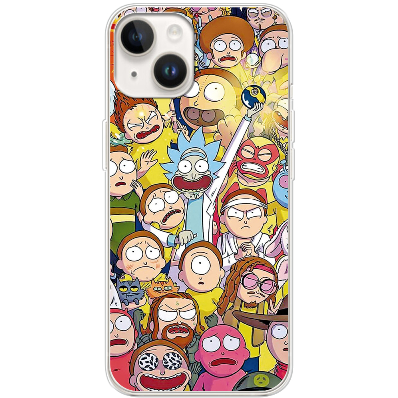 Чехол BoxFace Apple iPhone 14 Rick and Morty