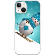 Чехол BoxFace Apple iPhone 14 Skier Snowman