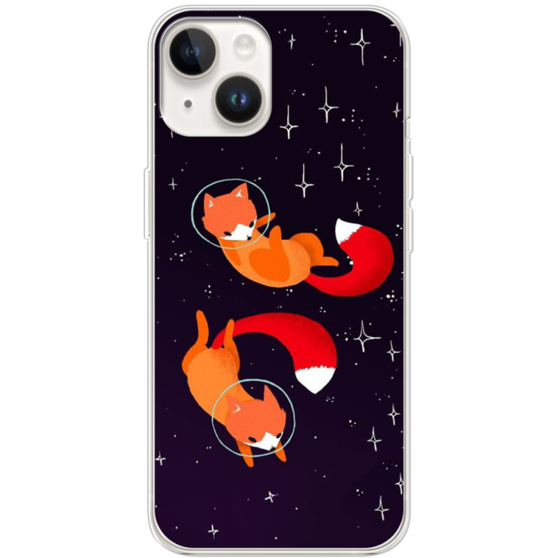 Чехол BoxFace Apple iPhone 14 Fox-Astronauts