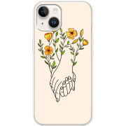 Чехол BoxFace Apple iPhone 14 Flower Hands