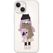 Прозрачный чехол BoxFace Apple iPhone 14 Winter Morning Girl