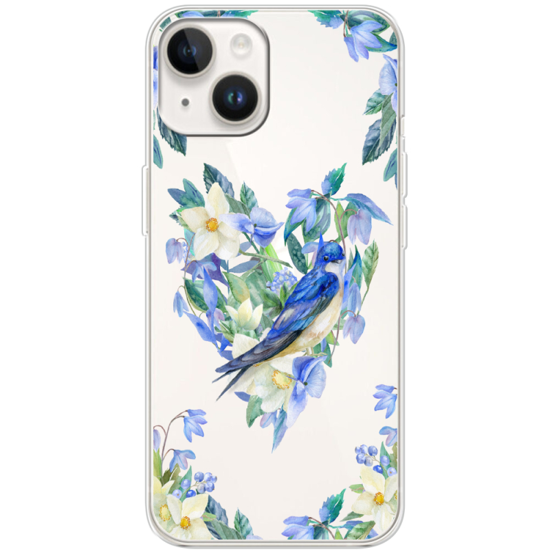 Прозрачный чехол BoxFace Apple iPhone 14 Spring Bird