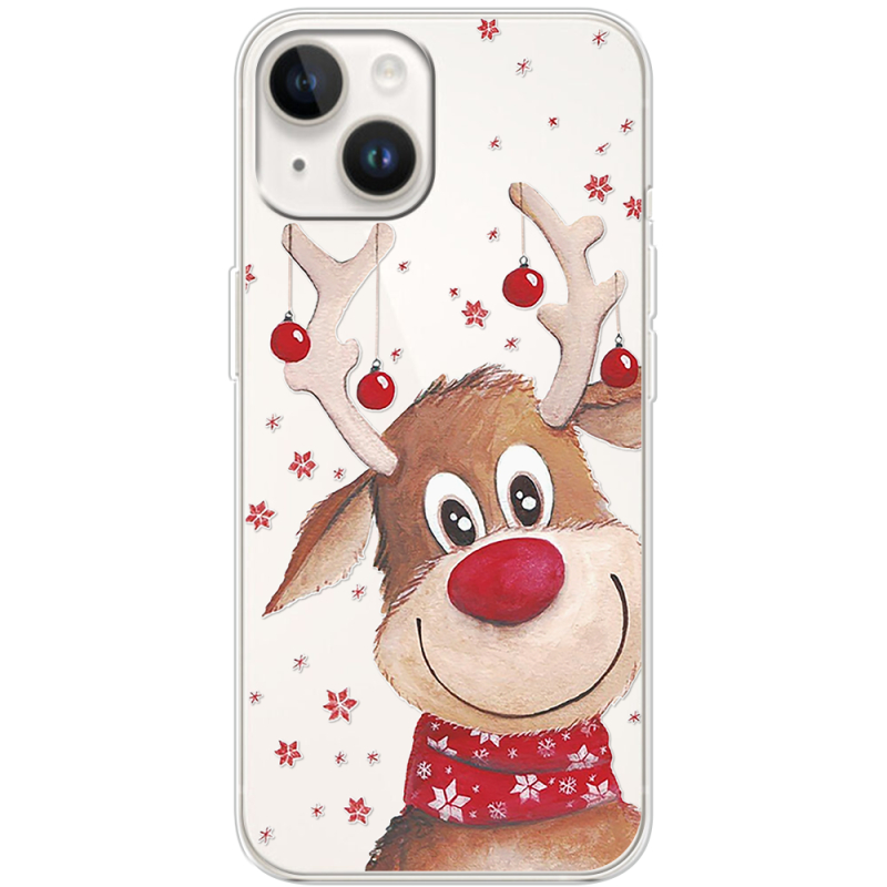 Прозрачный чехол BoxFace Apple iPhone 14 Winter Deer