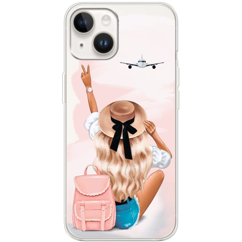 Прозрачный чехол BoxFace Apple iPhone 14 Travel Girl