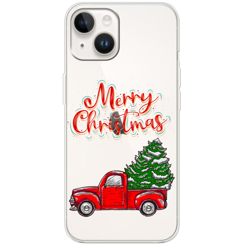 Прозрачный чехол BoxFace Apple iPhone 14 Holiday Car