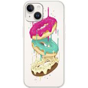 Прозрачный чехол BoxFace Apple iPhone 14 Donuts