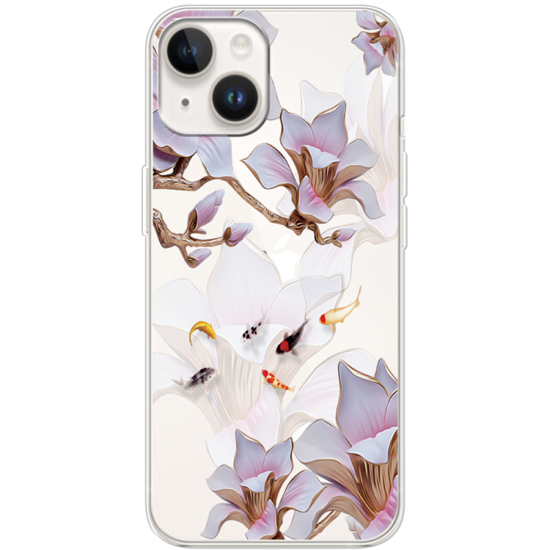 Прозрачный чехол BoxFace Apple iPhone 14 Chinese Magnolia