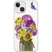 Прозрачный чехол BoxFace Apple iPhone 14 My Bouquet