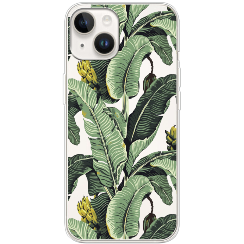 Прозрачный чехол BoxFace Apple iPhone 14 Banana Leaves