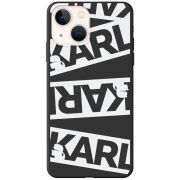 Черный чехол BoxFace Apple iPhone 14 White Karl