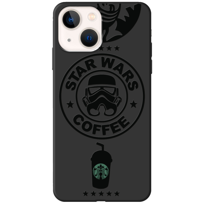 Черный чехол BoxFace Apple iPhone 14 Dark Coffee