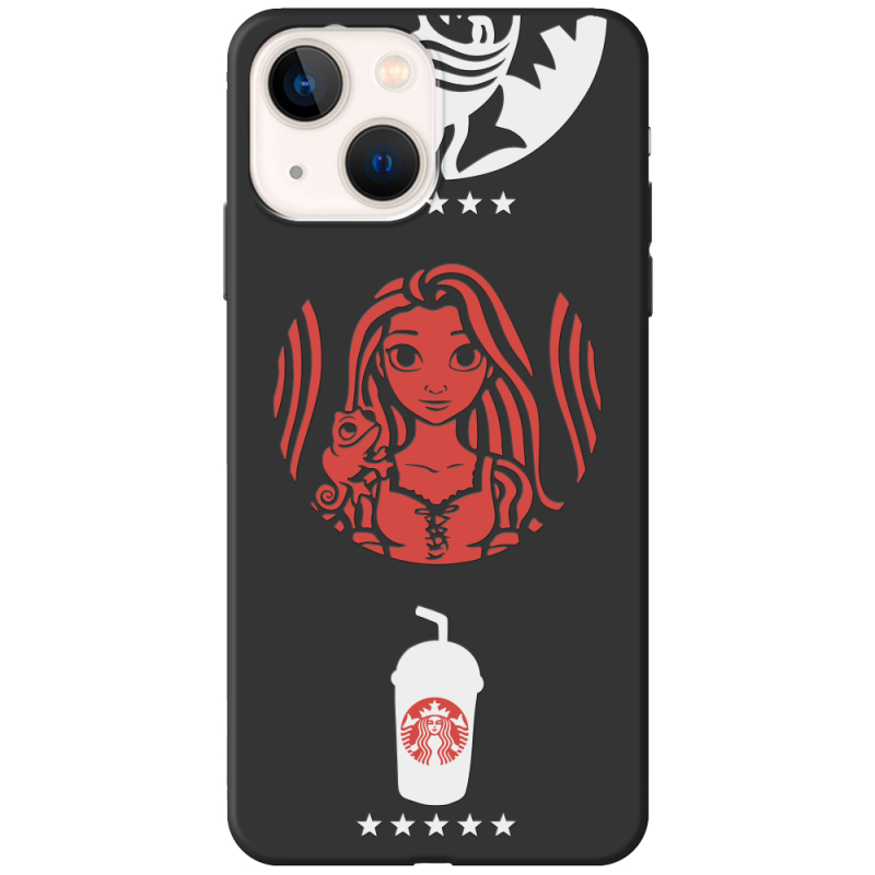 Черный чехол BoxFace Apple iPhone 14 RedWhite Coffee