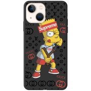 Черный чехол BoxFace Apple iPhone 14 Yellow Fun