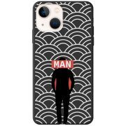 Черный чехол BoxFace Apple iPhone 14 Man Pattern