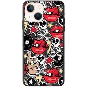 Черный чехол BoxFace Apple iPhone 14 Rock Graffiti