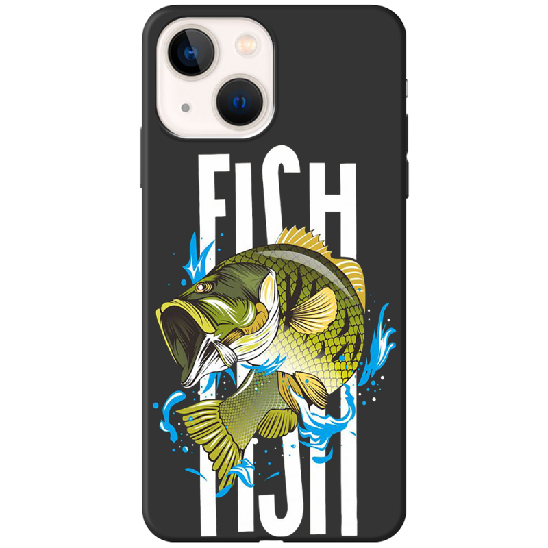 Черный чехол BoxFace Apple iPhone 14 Fish