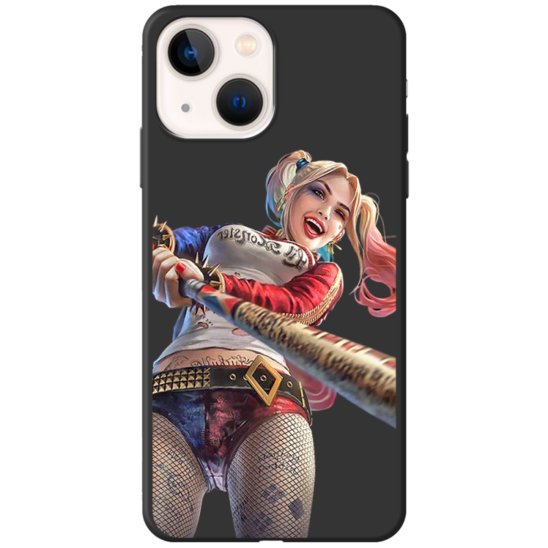 Черный чехол BoxFace Apple iPhone 14 Happy Harley Quinn