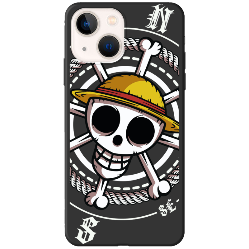 Черный чехол BoxFace Apple iPhone 14 One Piece Компас