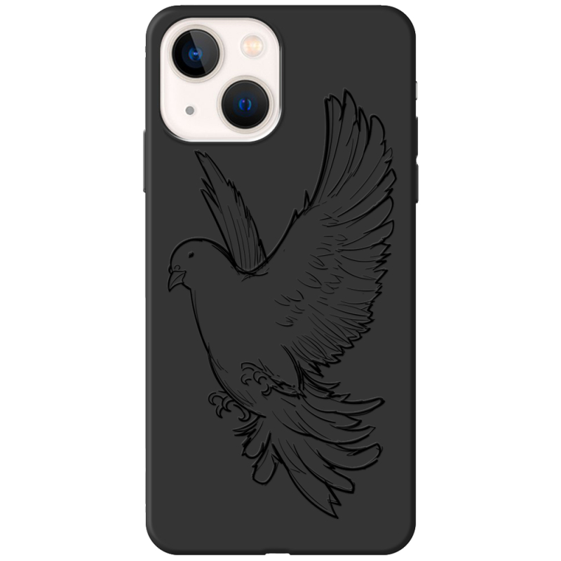 Черный чехол BoxFace Apple iPhone 14 Dove