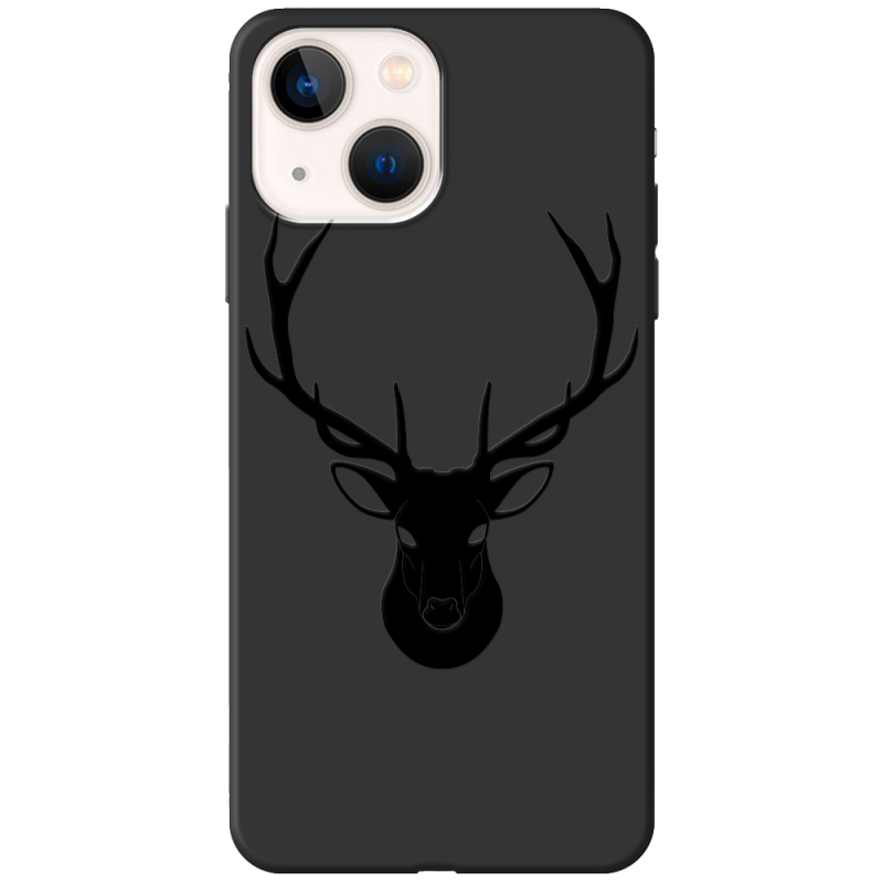 Черный чехол BoxFace Apple iPhone 14 Deer