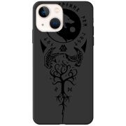 Черный чехол BoxFace Apple iPhone 14 Hugin and Munin