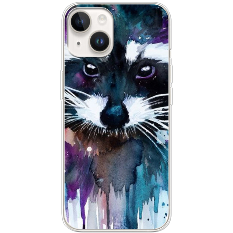Чехол BoxFace Apple iPhone 14 Plus Акварельный енот