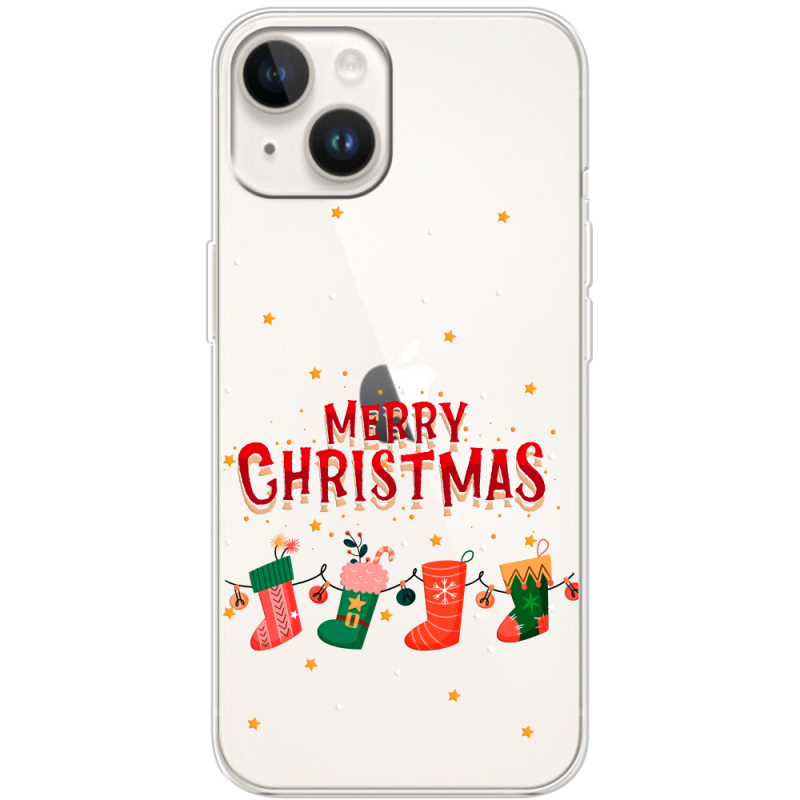 Прозрачный чехол BoxFace Apple iPhone 14 Plus Merry Christmas