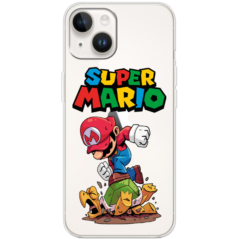 Прозрачный чехол BoxFace Apple iPhone 14 Plus Super Mario