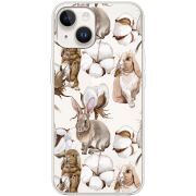 Прозрачный чехол BoxFace Apple iPhone 14 Plus Cotton and Rabbits