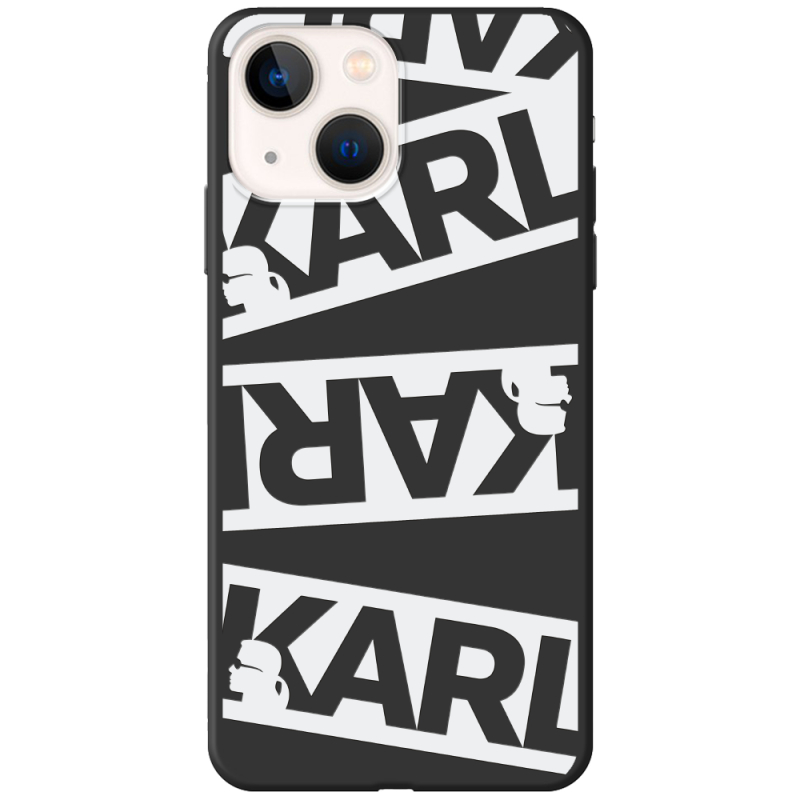 Черный чехол BoxFace Apple iPhone 14 Plus White Karl