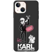 Черный чехол BoxFace Apple iPhone 14 Plus For Karl