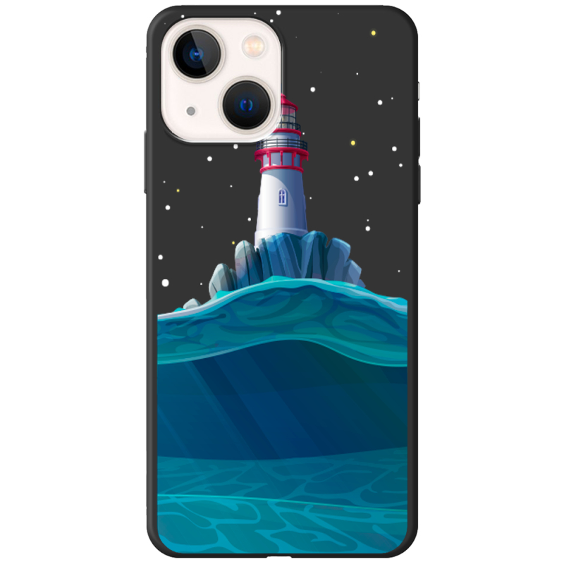 Черный чехол BoxFace Apple iPhone 14 Plus Lighthouse