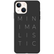 Черный чехол BoxFace Apple iPhone 14 Plus Minimalistic
