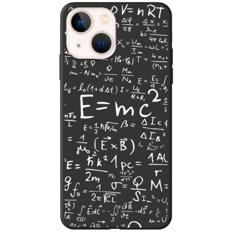 Черный чехол BoxFace Apple iPhone 14 Plus E=mc2