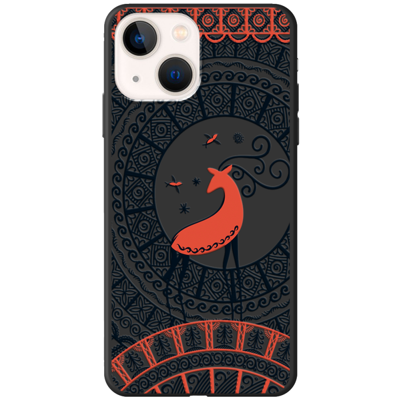 Черный чехол BoxFace Apple iPhone 14 Plus Ornament