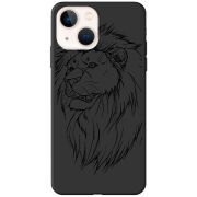 Черный чехол BoxFace Apple iPhone 14 Plus Lion