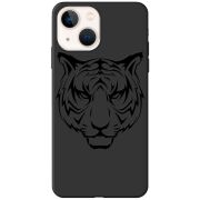 Черный чехол BoxFace Apple iPhone 14 Plus Tiger