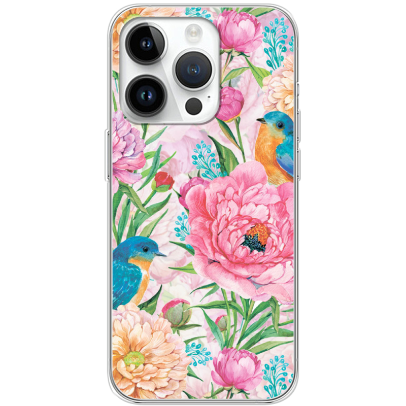 Чехол BoxFace Apple iPhone 14 Pro Birds in Flowers