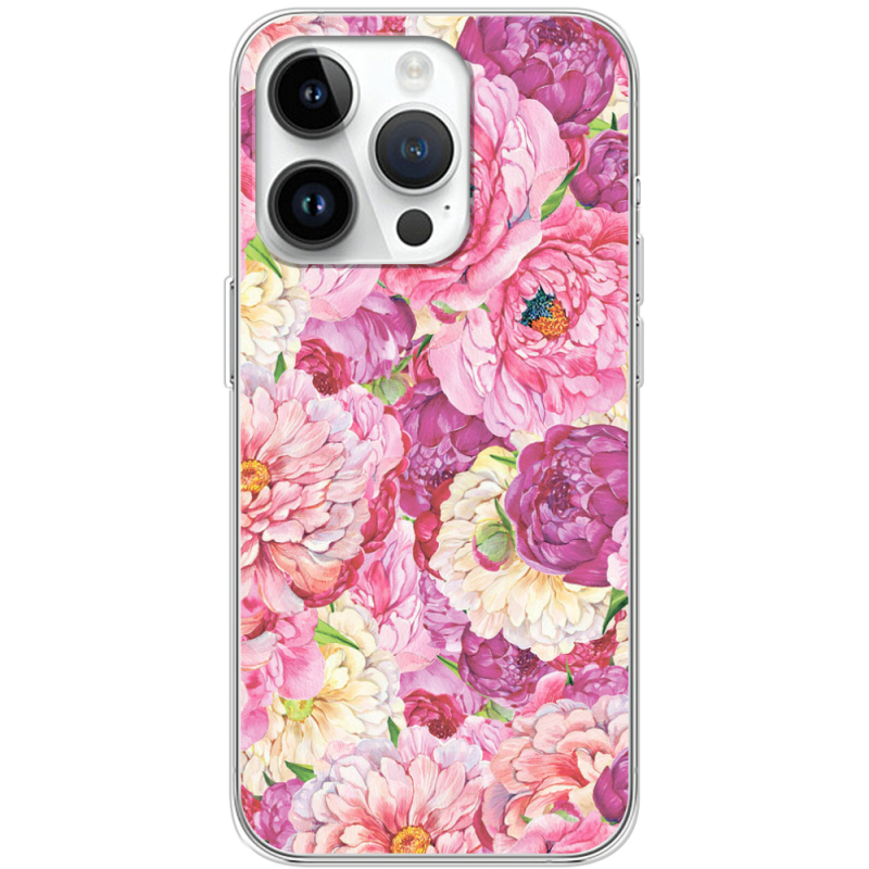 Чехол BoxFace Apple iPhone 14 Pro Pink Peonies