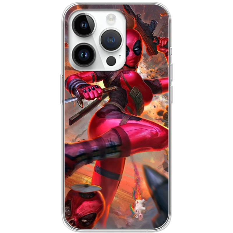 Чехол BoxFace Apple iPhone 14 Pro Woman Deadpool