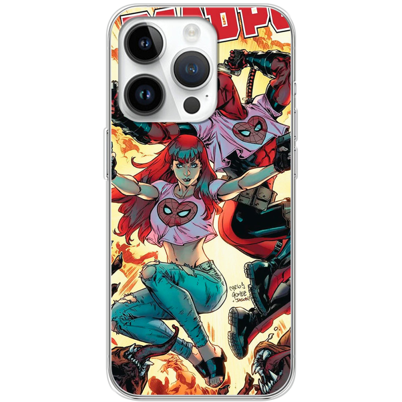 Чехол BoxFace Apple iPhone 14 Pro Deadpool and Mary Jane